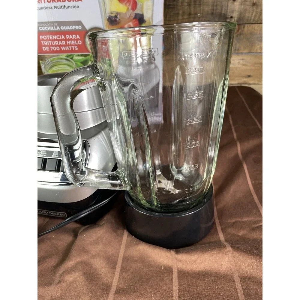 Black & Decker Power Crush 6 Cup Multifunction Blender 700W 4 Speed & Pulse